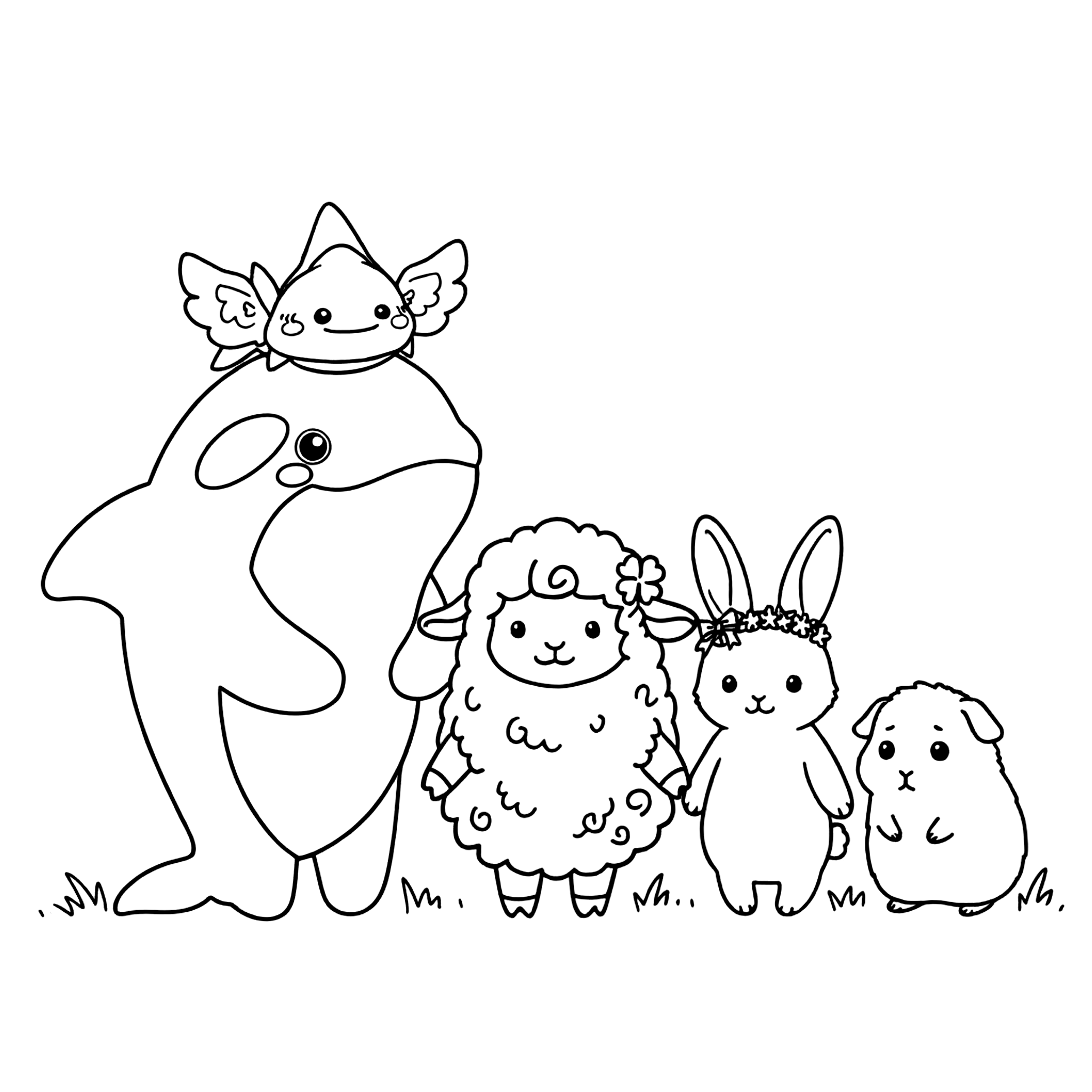 なかまたち、そろってごあいさつ